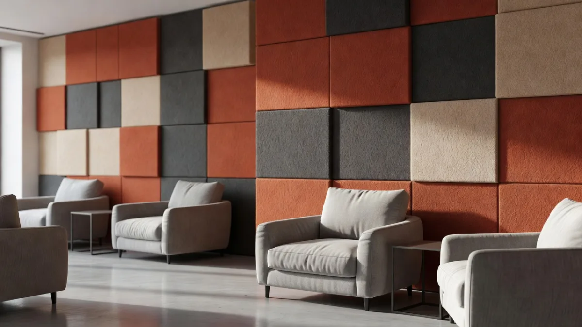 Quiet break in an acoustically treated space