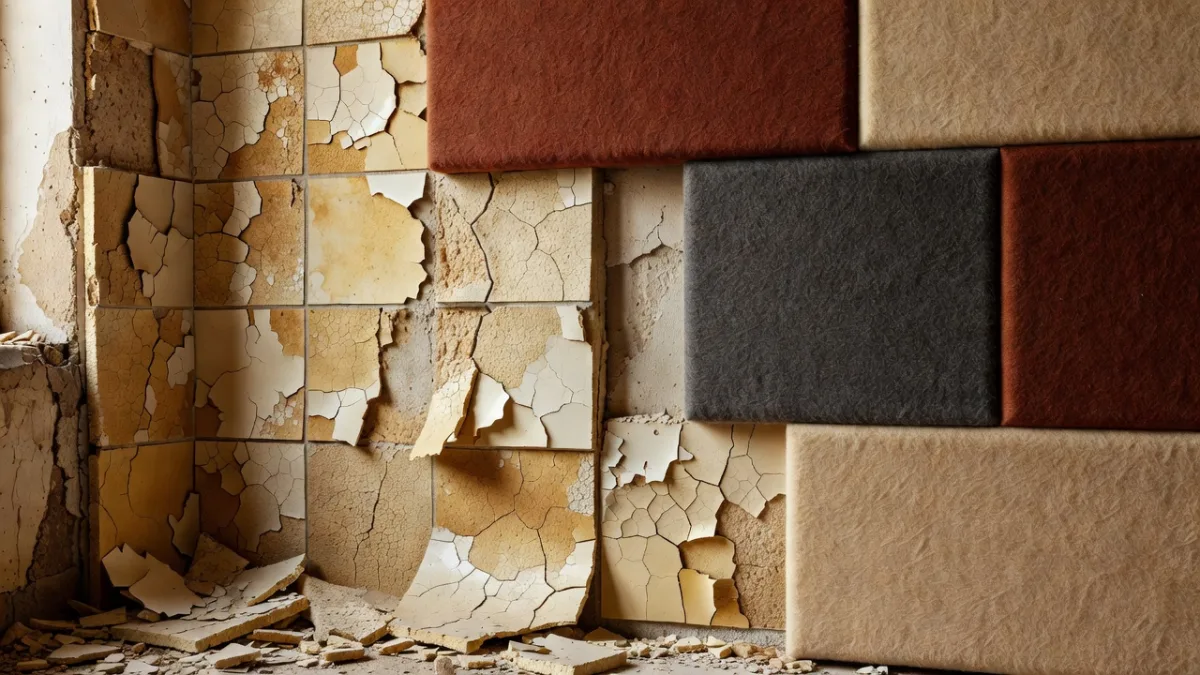 Polyurethane foam yellowed and crumbling after a few years