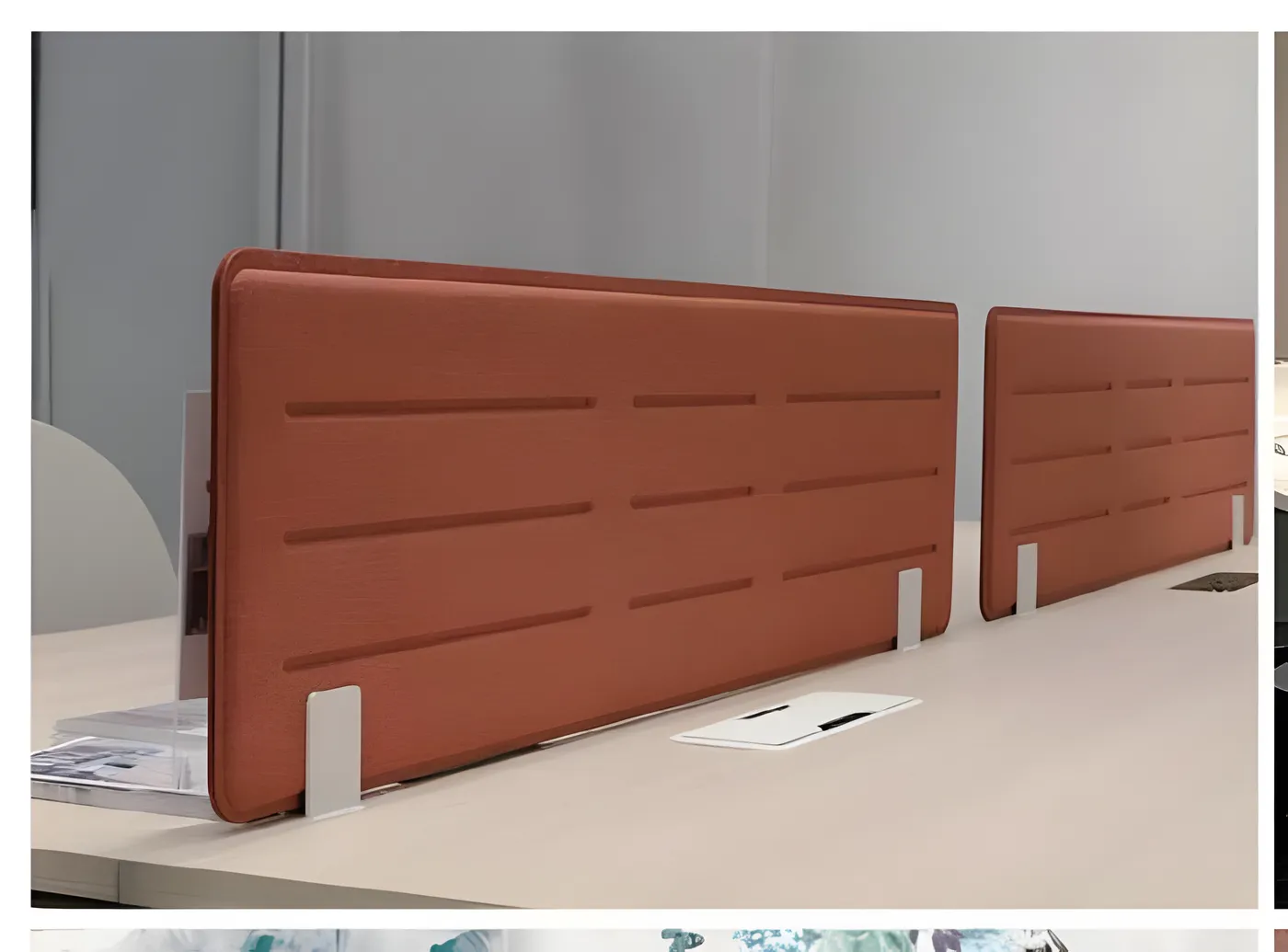 Desk screens, view 2