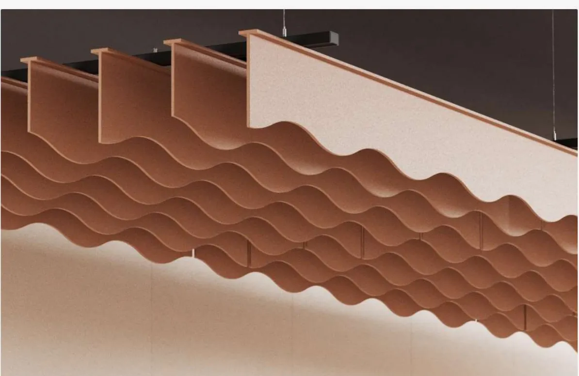 Ceilings and baffles, view 1