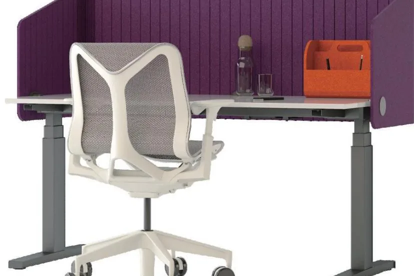 Desk screens, view 3