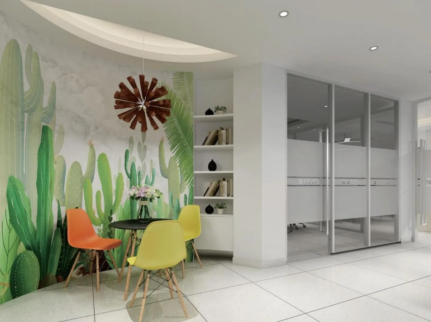 Made-to-measure acoustic panel printed in full colour on felt